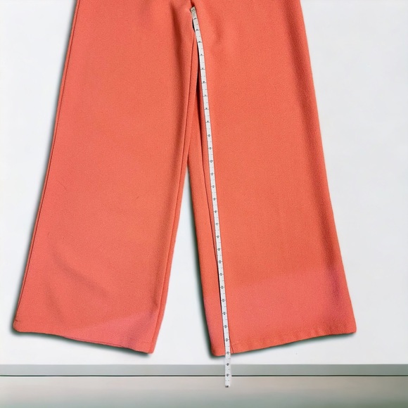 Missguided Salmon Pink High Waisted Wide Leg Pants | Size 0 | NWOT | - Picture 9 of 11